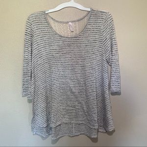 Beige Quarter Sleeve Blouse L